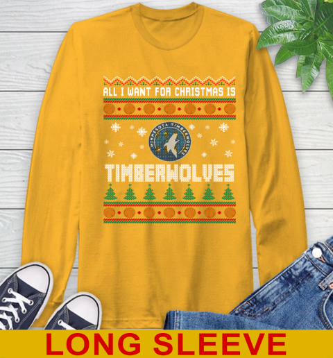 NBA Basketball All I Want For Christmas Is Minnesota Timberwolves 56