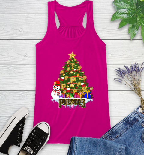 Pittsburgh Pirates Merry Christmas MLB Baseball Sports Racerback Tank 8