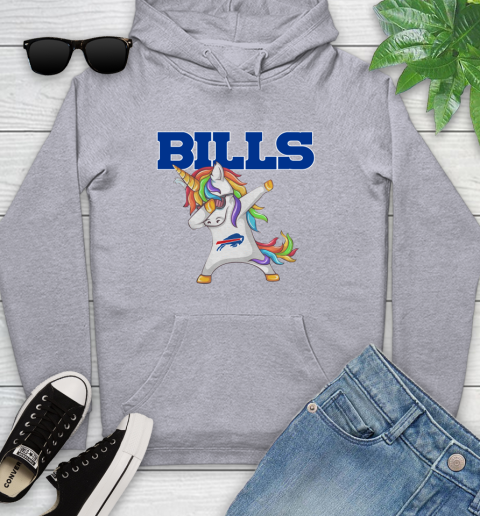 Buffalo Bills NFL Football Funny Unicorn Dabbing Sports Youth Hoodie 6