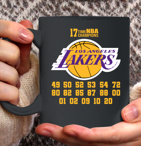 Los Angeles Lakers Finals Champions 17 Time Nba Champions Ceramic Mug 11oz 2