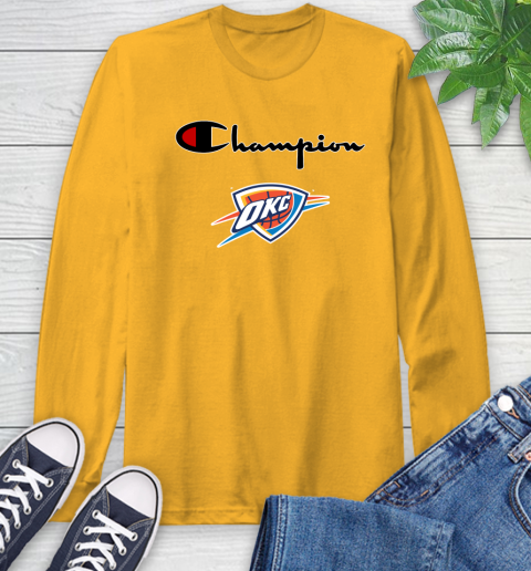 NBA Basketball Oklahoma City Thunder Champion Shirt Long Sleeve T-Shirt 2