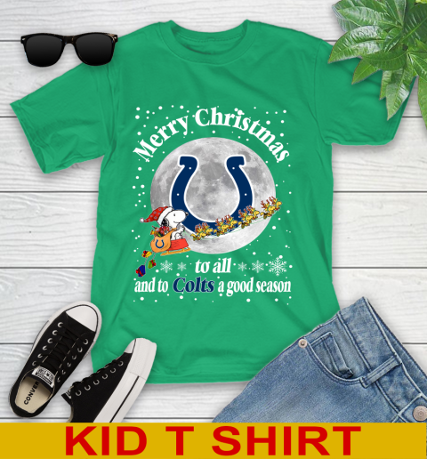 Indianapolis Colts Merry Christmas To All And To Colts A Good Season NFL Football Sports Youth T-Shirt 7
