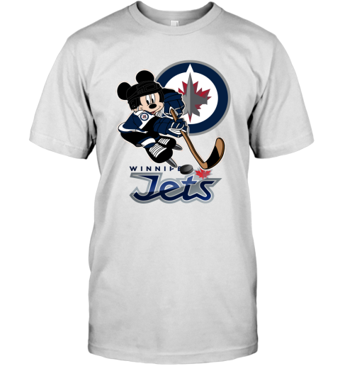 NHL Winnipeg Jets Mickey Mouse Disney Hockey T Shirt