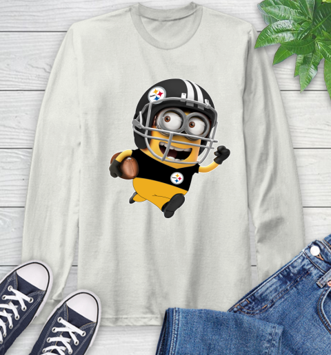 NFL Pittsburgh Steelers Minions Disney Football Sports Long Sleeve T-Shirt 12