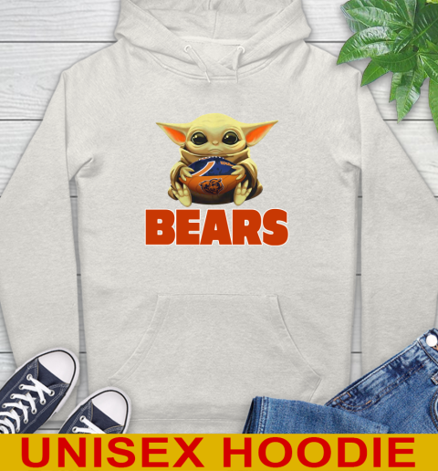 NFL Football Chicago Bears Baby Yoda Star Wars Shirt Hoodie 12