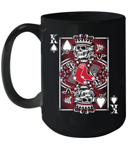 Boston Red Sox MLB Baseball The King Of Spades Death Cards Shirt Ceramic Mug 15oz