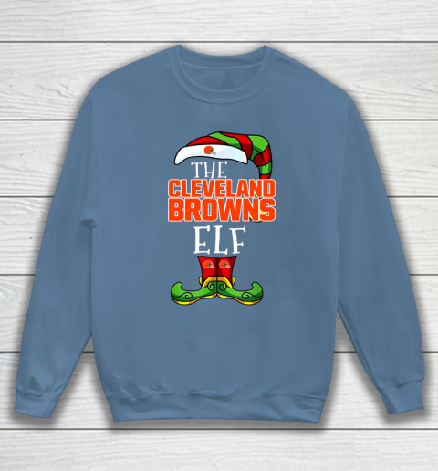Cleveland Browns Christmas ELF Funny NFL Sweatshirt 6