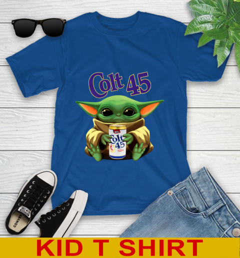 Star Wars Baby Yoda Hugs Colt 45 Beer Shirt 109