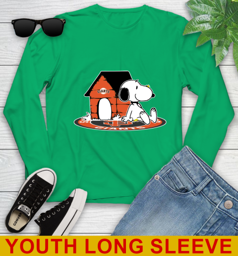 MLB Baseball San Francisco Giants Snoopy The Peanuts Movie Shirt Youth Long Sleeve 7