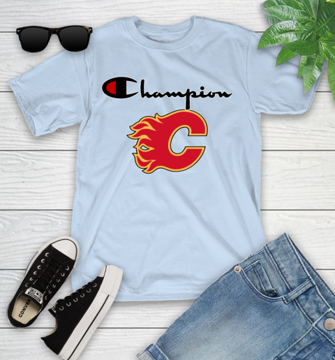 NHL Hockey Calgary Flames Champion Shirt Youth T-Shirt 5