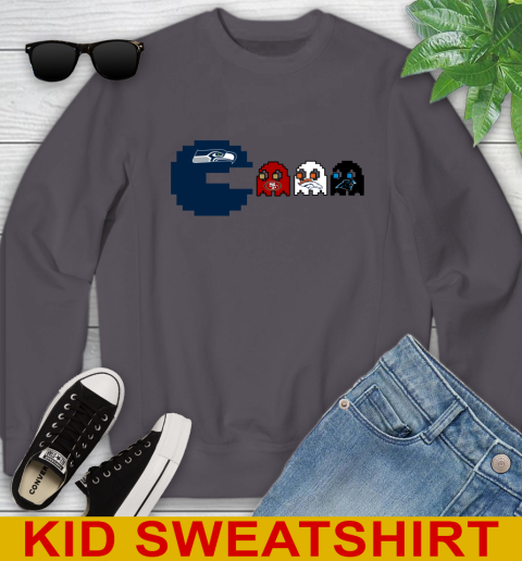 Seattle Seahawks NFL Football Pac Man Champion Youth Sweatshirt 6