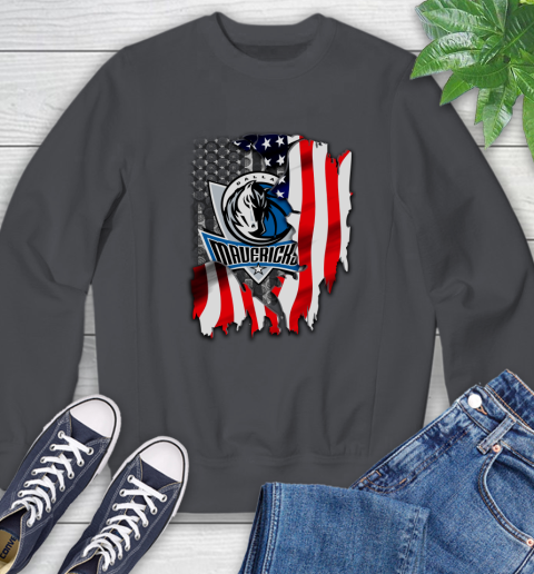 Dallas Mavericks NBA Basketball American Flag Sweatshirt 6
