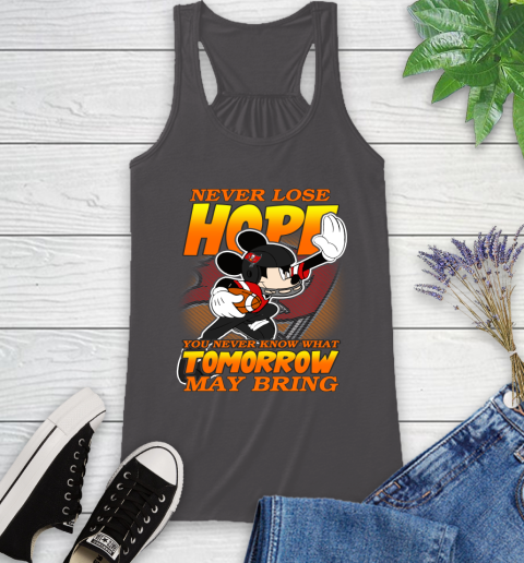 Tampa Bay Buccaneers NFL Football Mickey Disney Never Lose Hope Racerback Tank 11