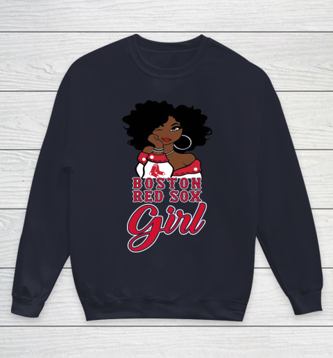 Boston Red Sox Girl MLB Youth Sweatshirt 3