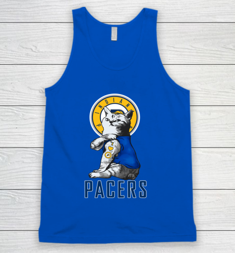 NBA Basketball My Cat Loves Indiana Pacers Tank Top 4