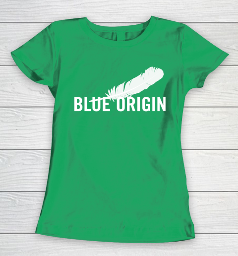 Blue Origin  All White Women's T-Shirt 5