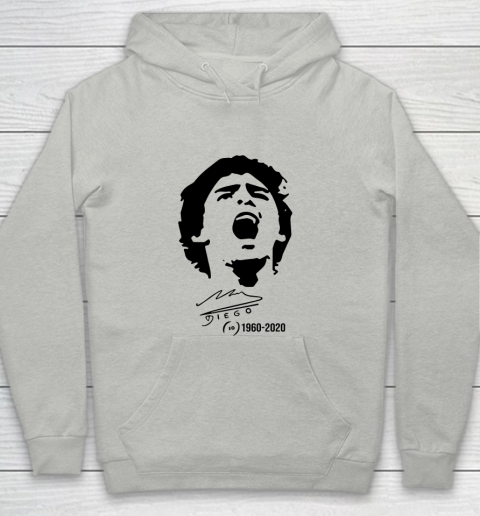 Maradona Signature 1960  2020 Rest In Peace Youth Hoodie