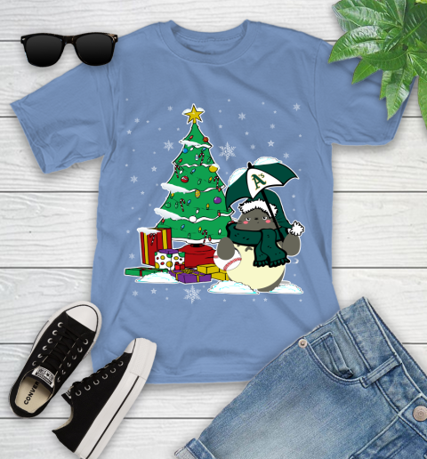 Oakland Athletics MLB Baseball Cute Tonari No Totoro Christmas Sports Youth T-Shirt 15