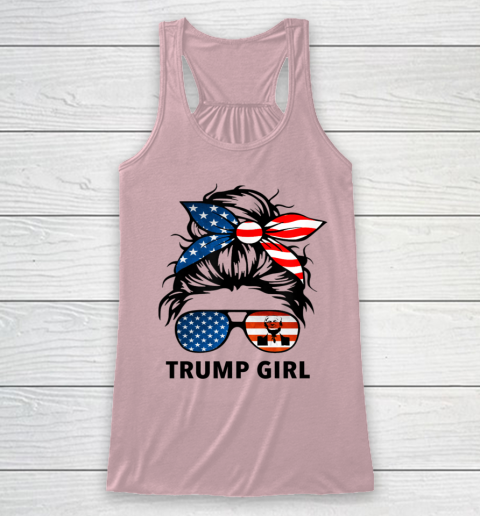 Trump Girl American Flag Glass Racerback Tank 5