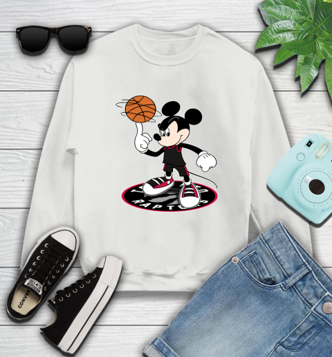 NBA Basketball Toronto Raptors Cheerful Mickey Disney Shirt not broken the mould Sweatshirt 5