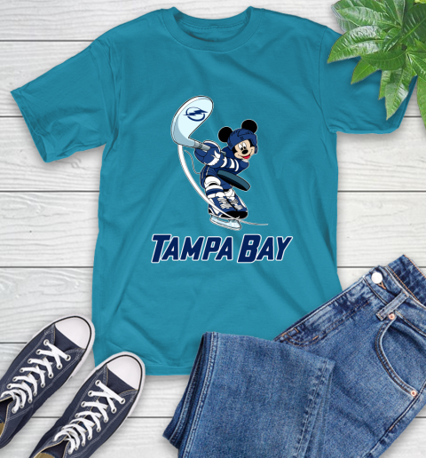 NHL Hockey Tampa Bay Lightning Cheerful Mickey Mouse Shirt T-Shirt 9