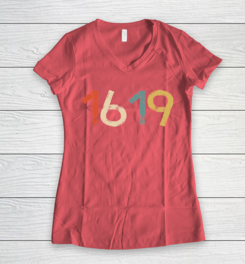 1619 Project Retro Women's V-Neck T-Shirt 4