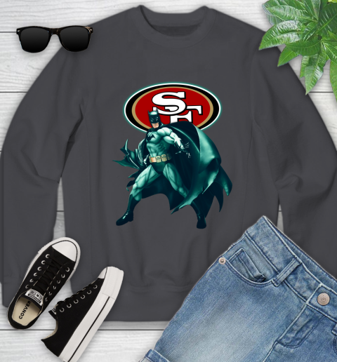 NFL Batman Football Sports San Francisco 49ers Youth Sweatshirt 6
