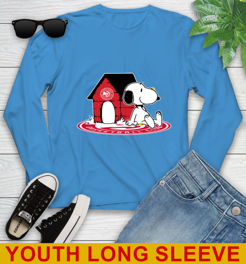 NBA Basketball Atlanta Hawks Snoopy The Peanuts Movie Shirt Youth Long Sleeve 8