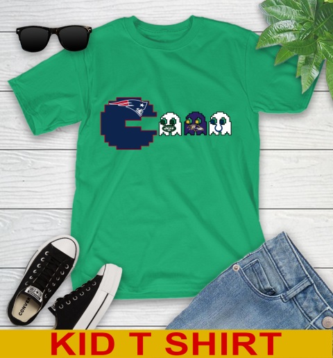New England Patriots NFL Football Pac Man Champion Youth T-Shirt 6