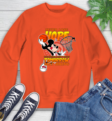 Atlanta Hawks NBA Basketball Mickey Disney Never Lose Hope Sweatshirt 3