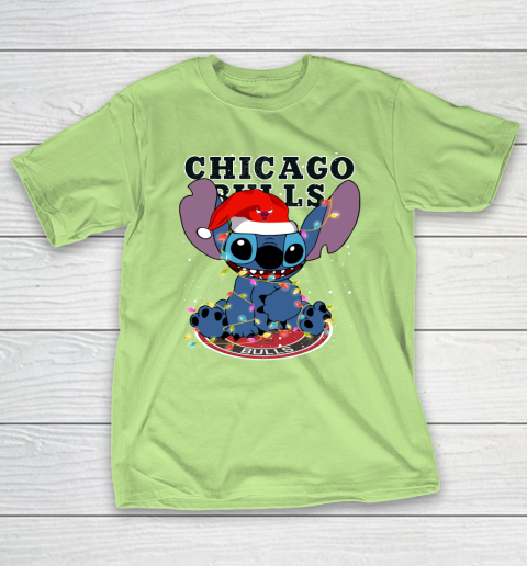 Chicago Bulls NBA noel stitch Basketball Christmas T-Shirt 6