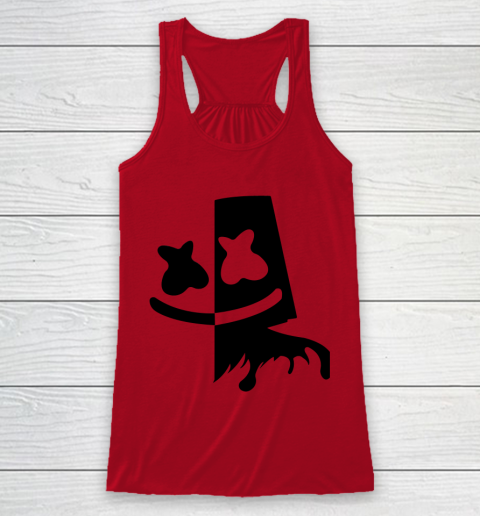 Fortnite Tshirt Marshmello Black And White Racerback Tank 4