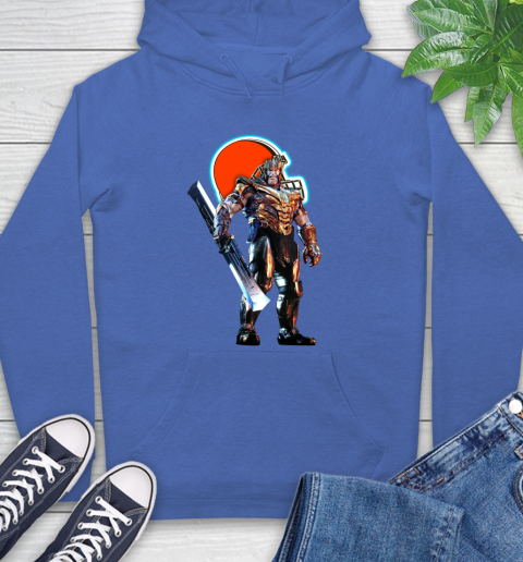 NFL Thanos Gauntlet Avengers Endgame Football Cleveland Browns Hoodie 9
