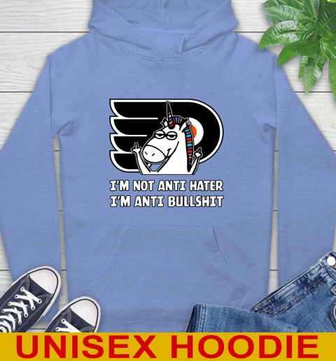 Philadelphia Flyers NHL Hockey Unicorn I'm Not Anti Hater I'm Anti Bullshit Hoodie 12 Philadelphia Flyers NHL Hockey Unicorn I'm Not Anti Hater I'm Anti Bullshit Hoodie - Image 12