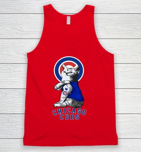 MLB Baseball My Cat Loves Chicago Cubs Tank Top 5