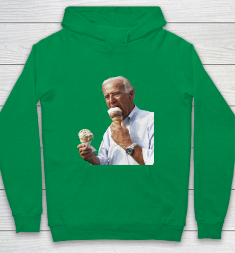 Joe Biden Eating Ice Cream Youth Hoodie 4