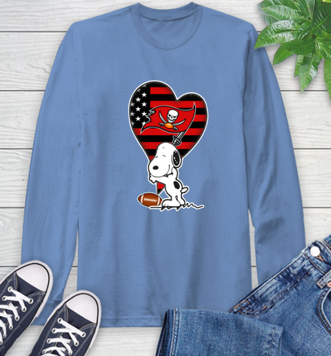 Tampa Bay Buccaneers NFL Football The Peanuts Movie Adorable Snoopy Long Sleeve T-Shirt 11