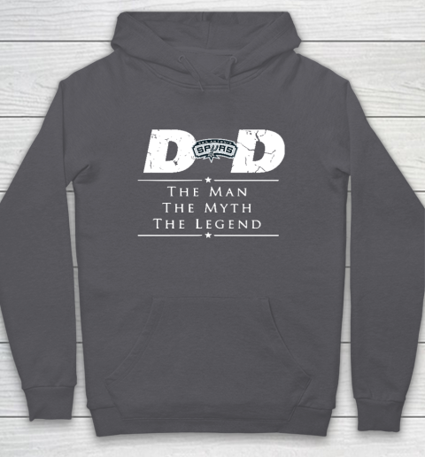 San Antonio Spurs NBA Basketball Dad The Man The Myth The Legend Hoodie 4