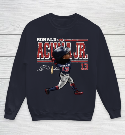 Ronald Acuna Jr Cartoon Youth Sweatshirt 2