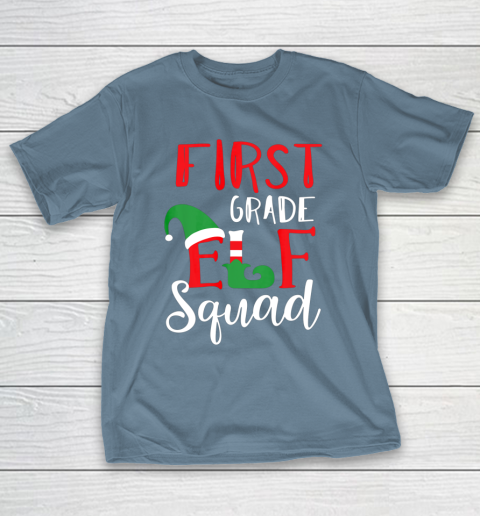 Elf Squad Third Grade Christmas Teacher Top T-Shirt Elf Squad Third Grade Christmas Teacher Top T-Shirt