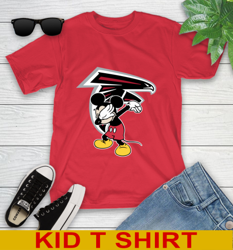 Atlanta Falcons NFL Football Dabbing Mickey Disney Sports Youth T-Shirt 10