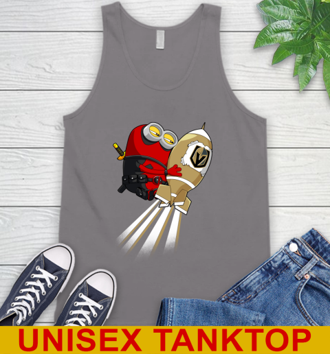 NHL Hockey Vegas Golden Knights Deadpool Minion Marvel Shirt Tank Top 6