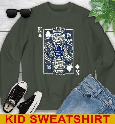 Toronto Maple Leafs NHL Hockey The King Of Spades Death Cards Shirt Youth Sweatshirt 8