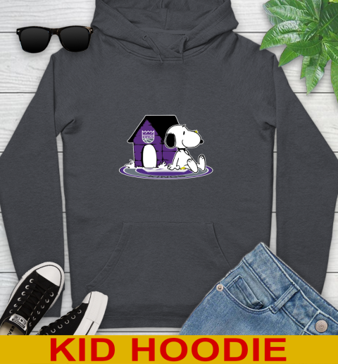 NBA Basketball Sacramento Kings Snoopy The Peanuts Movie Shirt Youth Hoodie 9
