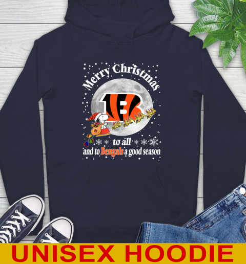 Cincinnati Bengals Merry Christmas To All And To Bengals A Good Season NFL Football Sports Hoodie 3