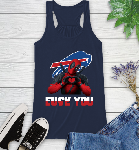NHL Buffalo Bills Deadpool Love You Fuck You Football Sports Racerback Tank 9