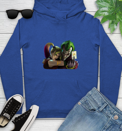 Pittsburgh Pirates MLB Baseball Joker Harley Quinn Suicide Squad Youth Hoodie - Image 10