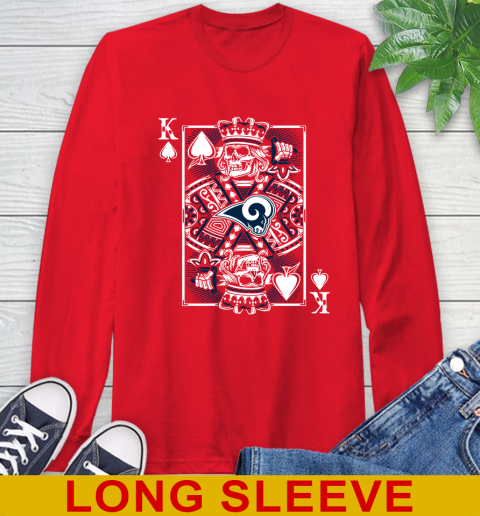 Los Angeles Rams NFL Football The King Of Spades Death Cards Shirt Long Sleeve T-Shirt 12
