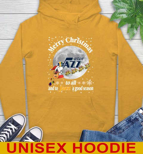 Utah Jazz Merry Christmas To All And To Jazz A Good Season NBA Basketball Sports Hoodie 2