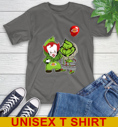 Los Angeles Lakers Baby Pennywise Grinch Christmas NBA Basketball T-Shirt 8